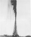 The Lucas Gusher at Spindletop Hill, South of Beaumont, Texas. January 10, 1901