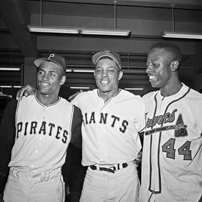 Willie Mays Hank Aaron Roberto Clemente - Copy
